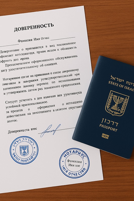 оформить доверенность